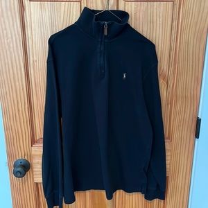 Polo men’s large black quarter zip